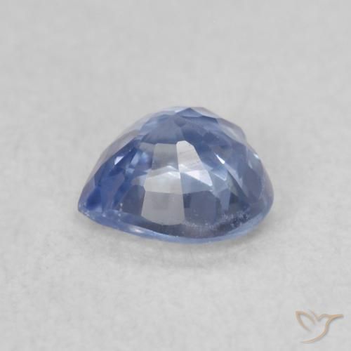 Zaffiro Azzurro naturale da 0.43 ct, Cuore, VVS-VS