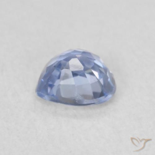 Zaffiro Blu pastello naturale da 0.35 ct, Cuore, VVS-VS