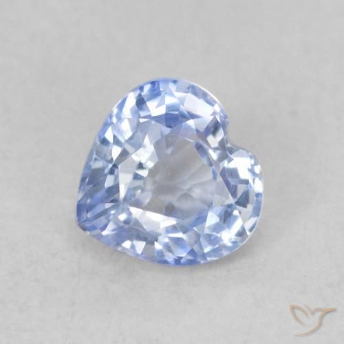 0.42ct Naturale Azzurro Zaffiro, Cuore, VVS-VS