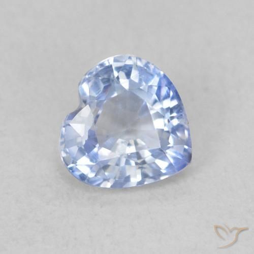Zaffiro Azzurro naturale da 0.42 ct, Cuore, VVS-VS