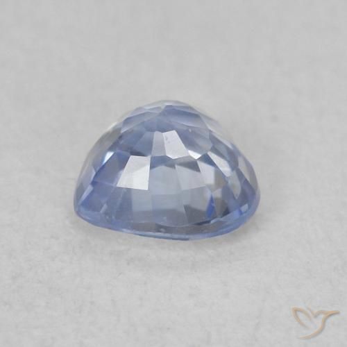 Zaffiro Azzurro naturale da 0.42 ct, Cuore, VVS-VS