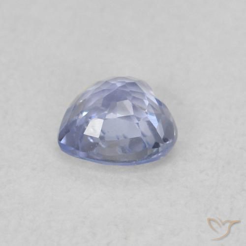 Zaffiro Blu pastello naturale da 0.30 ct, Cuore, VS