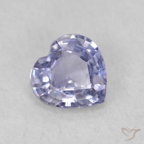 Zaffiro Azzurro naturale da 0.38 ct, Cuore, VS