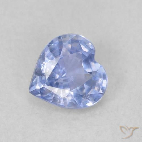 Zaffiro Viola Blu naturale da 0.36 ct, Cuore, VS