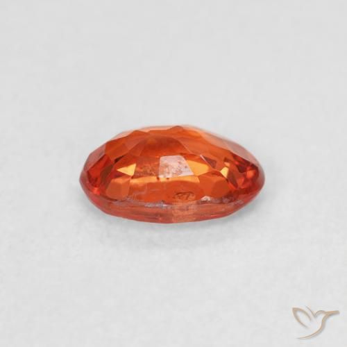 Zaffiro Arancia Fuoco naturale da 0.63 ct, Ovale, VS