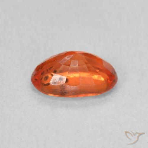 Zaffiro Arancio Medio naturale da 0.68 ct, Ovale, VS