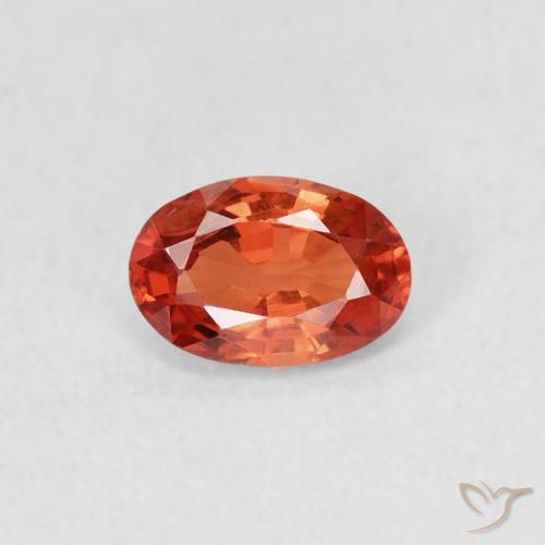 0.64ct Naturale Rosso cremisi brillante Zaffiro, Ovale, VVS-VS