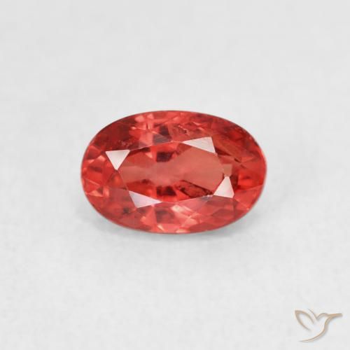 0.75ct Naturale Rosso medio Zaffiro, Ovale, VS