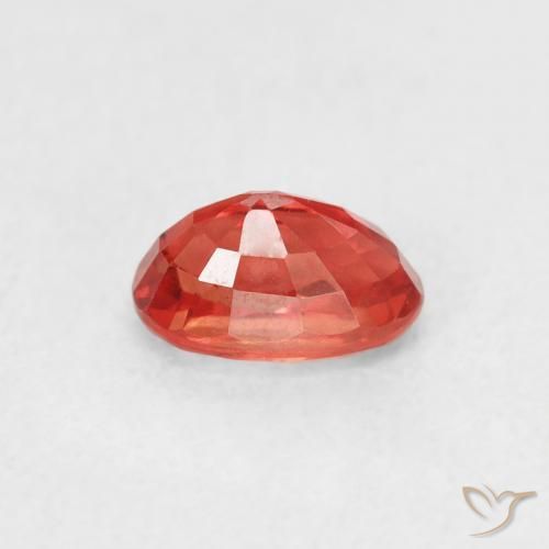 Zaffiro Rosso medio naturale da 0.75 ct, Ovale, VS