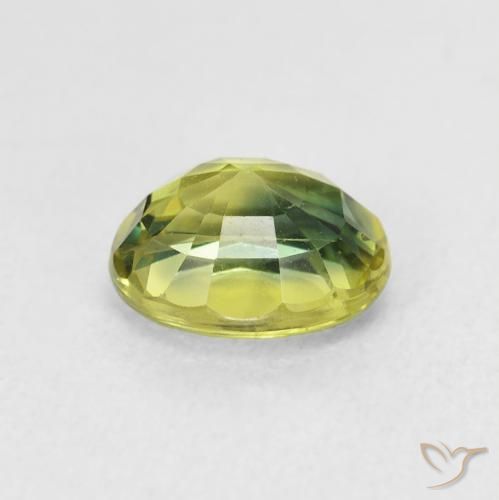 Zaffiro Medium Light Green naturale da 2.00 ct, Ovale, VVS-VS