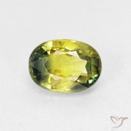 1.75ct Naturale Caldo terroso verde Zaffiro, Ovale, VVS-VS