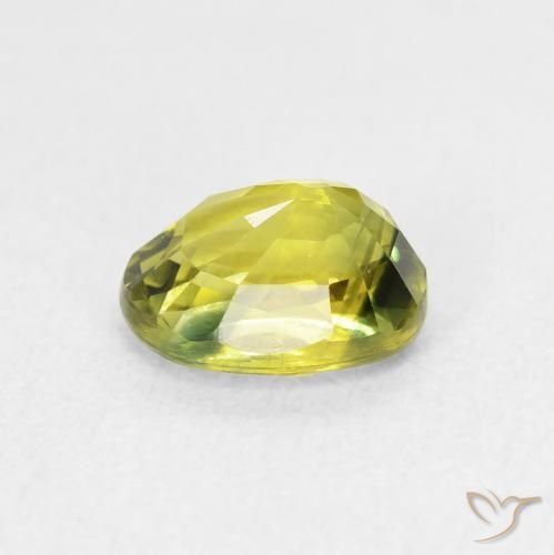 Zaffiro Caldo terroso verde naturale da 1.75 ct, Ovale, VVS-VS