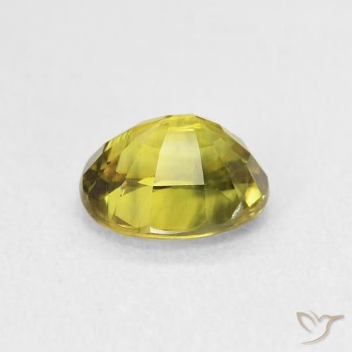 Zaffiro Giallo medio naturale da 2.31 ct, Ovale, VVS-VS