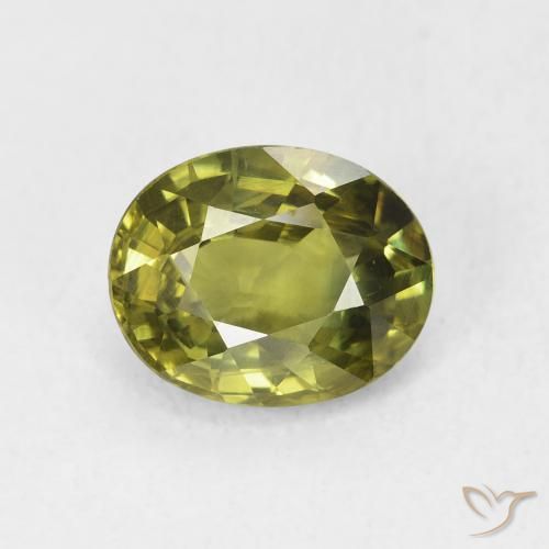 2.25ct Naturale Verde scuro Zaffiro, Ovale, VVS-VS
