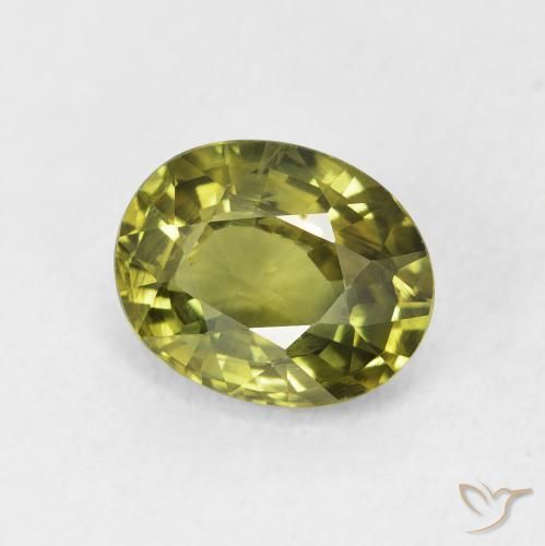 Zaffiro Verde scuro naturale da 2.25 ct, Ovale, VVS-VS