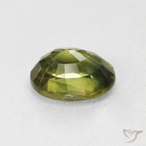 Zaffiro Verde scuro naturale da 2.25 ct, Ovale, VVS-VS