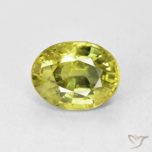 2.65ct Naturale Caldo terroso verde Zaffiro, Ovale, VVS-VS