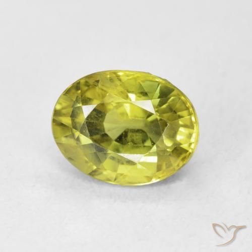 Zaffiro Caldo terroso verde naturale da 2.65 ct, Ovale, VVS-VS