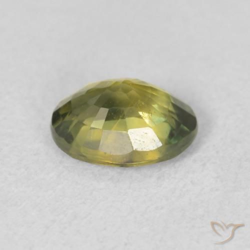 Zaffiro Verde foresta naturale da 1.37 ct, Ovale, VS