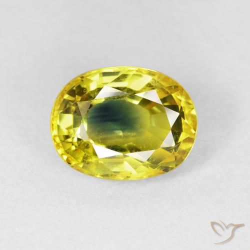 3.12ct Naturale oro terroso Zaffiro, Ovale, VS