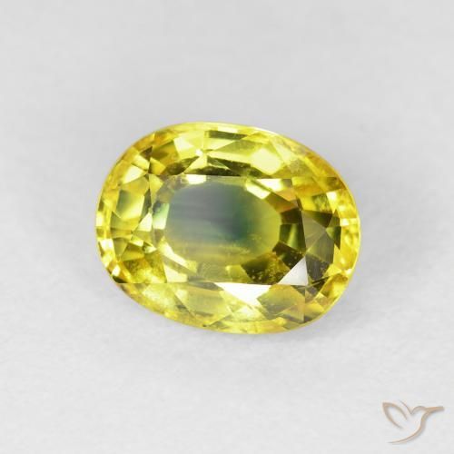 Zaffiro oro terroso naturale da 3.12 ct, Ovale, VS
