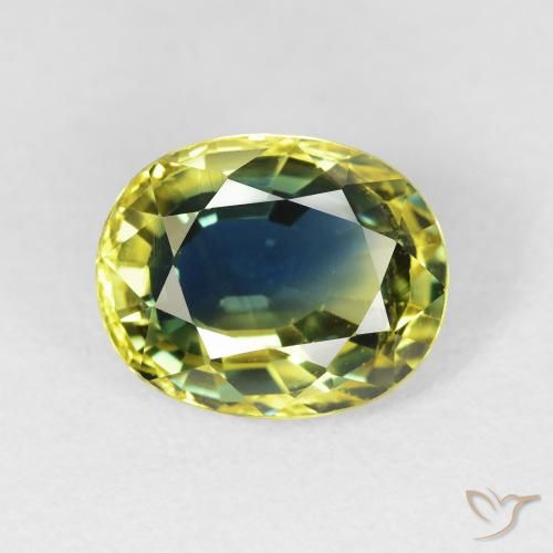 4.18ct Naturale Multicolore Zaffiro, Ovale, VS