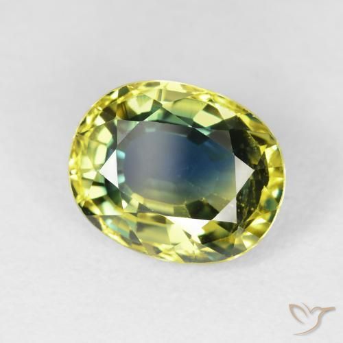Zaffiro Multicolore naturale da 4.18 ct, Ovale, VS