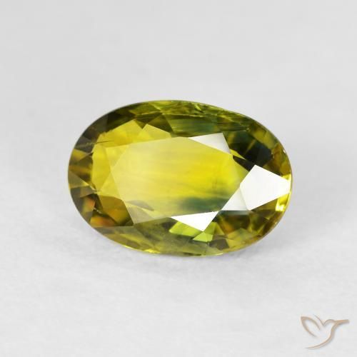 Zaffiro Marrone dorato intenso Deep naturale da 3.13 ct, Ovale, VS