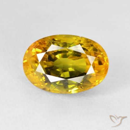5.95ct Naturale Oro scuro Zaffiro, Ovale, VS