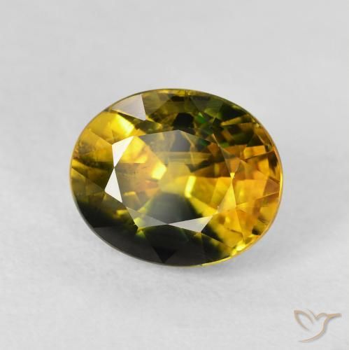 Zaffiro Multicolore naturale da 3.24 ct, Ovale, VS