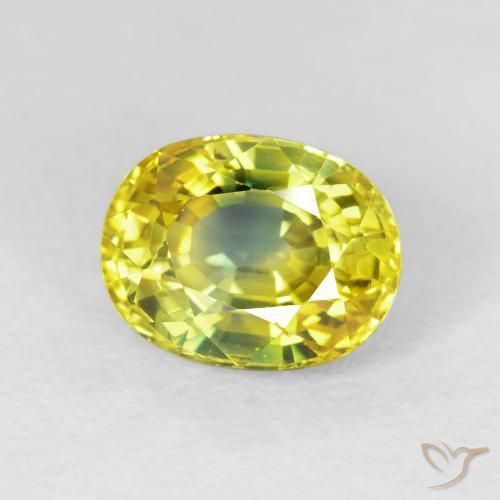 Zaffiro Oro medio naturale da 3.44 ct, Ovale, VS