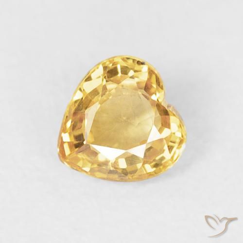 0.48ct Naturale Oro Zaffiro, Cuore, VVS-VS