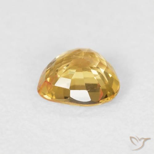 Zaffiro Oro naturale da 0.48 ct, Cuore, VVS-VS