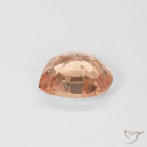 Zaffiro Arancio Medio naturale da 0.40 ct, Cuore, VS