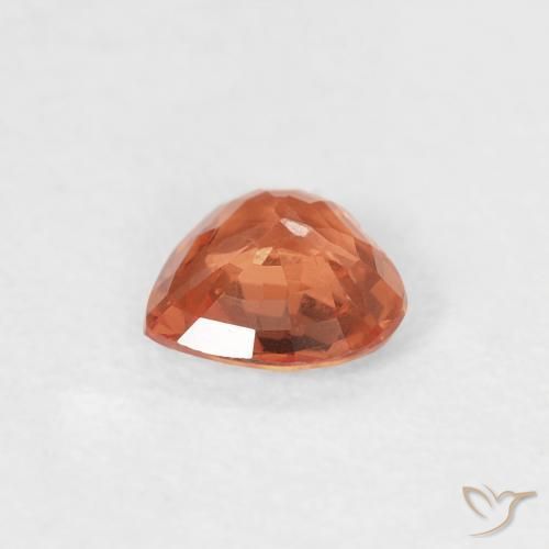 Zaffiro Rosso medio naturale da 0.39 ct, Cuore, VS