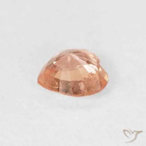 Zaffiro Pesca naturale da 0.41 ct, Cuore, VS-SI
