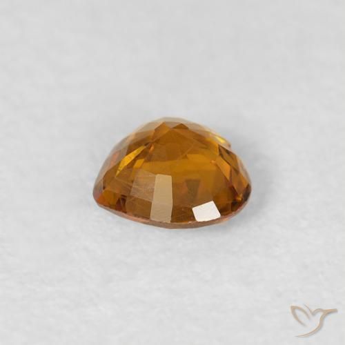 Zaffiro Albicocca Arancia naturale da 0.36 ct, Cuore, VS