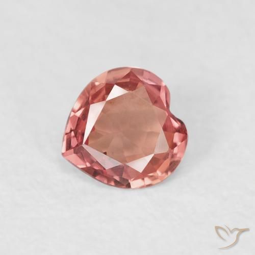 Zaffiro Rosa medio naturale da 0.35 ct, Cuore, VVS