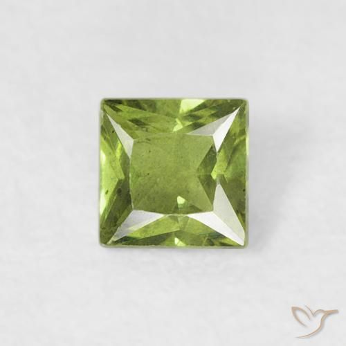 0.27ct Naturale Verde acceso Zaffiro, Quadrato, VS