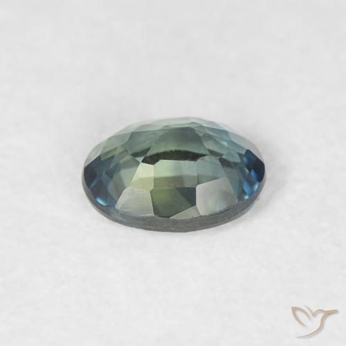 Zaffiro Blu verdastro naturale da 0.31 ct, Ovale, VVS