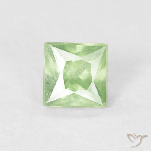 0.23ct Naturale Verde medio Zaffiro, Quadrato, VS