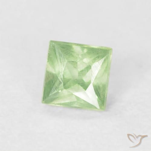 Zaffiro Verde medio naturale da 0.23 ct, Quadrato, VS
