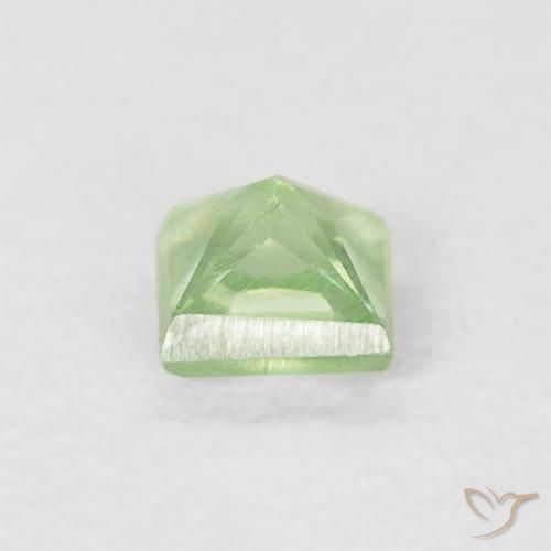 Zaffiro Verde medio naturale da 0.23 ct, Quadrato, VS