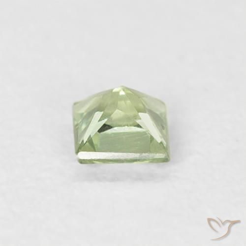 Zaffiro Verde medio naturale da 0.20 ct, Quadrato, VS