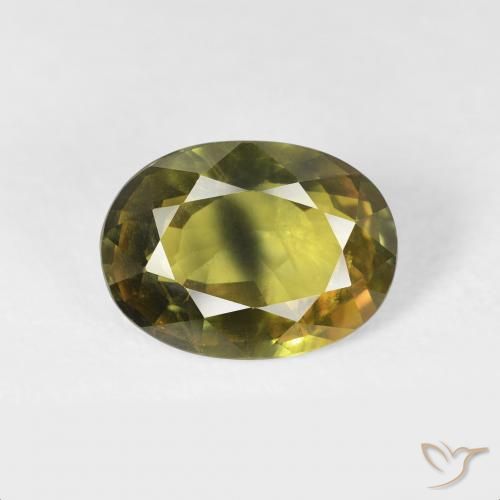 2.91ct Naturale Verde scuro Zaffiro, Ovale, VS