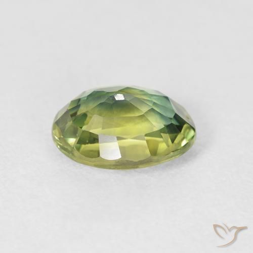 Zaffiro Verde caldo naturale da 2.24 ct, Ovale, VS