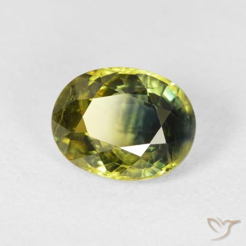 Zaffiro Multicolore naturale da 3.35 ct, Ovale, VS