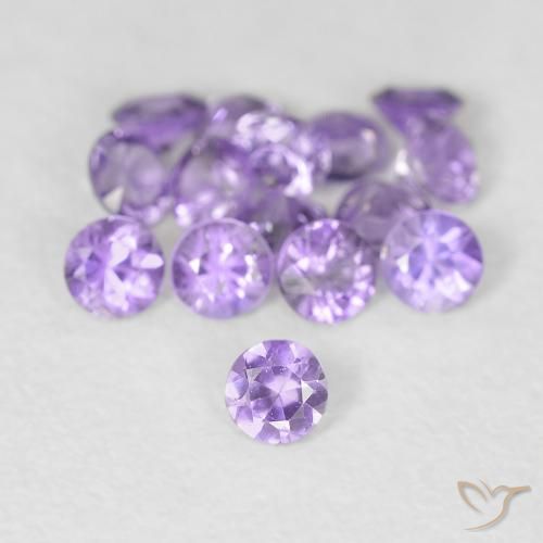 0.08ct viola zaffiro, rotondo, VS