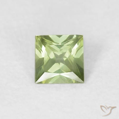 0.31ct Naturale Verde medio Zaffiro, Quadrato, VVS-VS