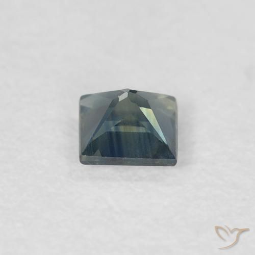 Zaffiro Blu scuro naturale da 0.29 ct, Quadrato, VVS-VS